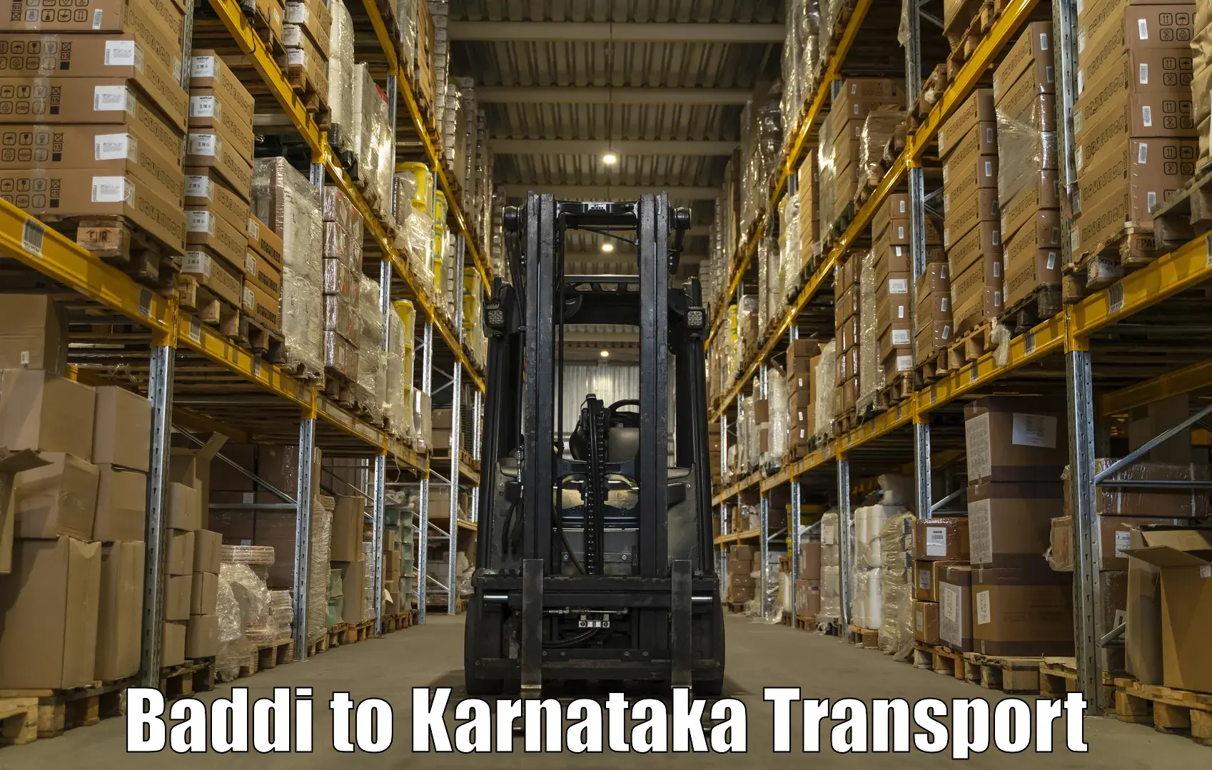 Two wheeler parcel service Baddi to Kanakapura