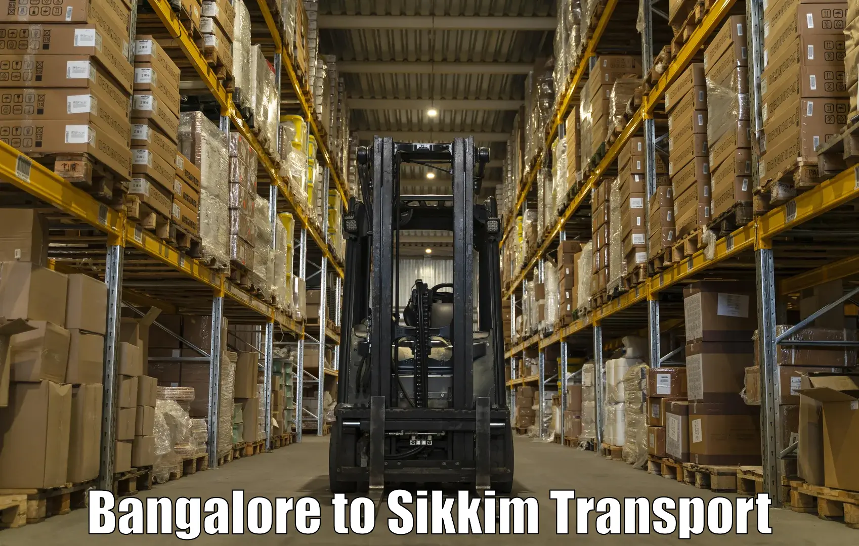 Two wheeler parcel service Bangalore to Mangan