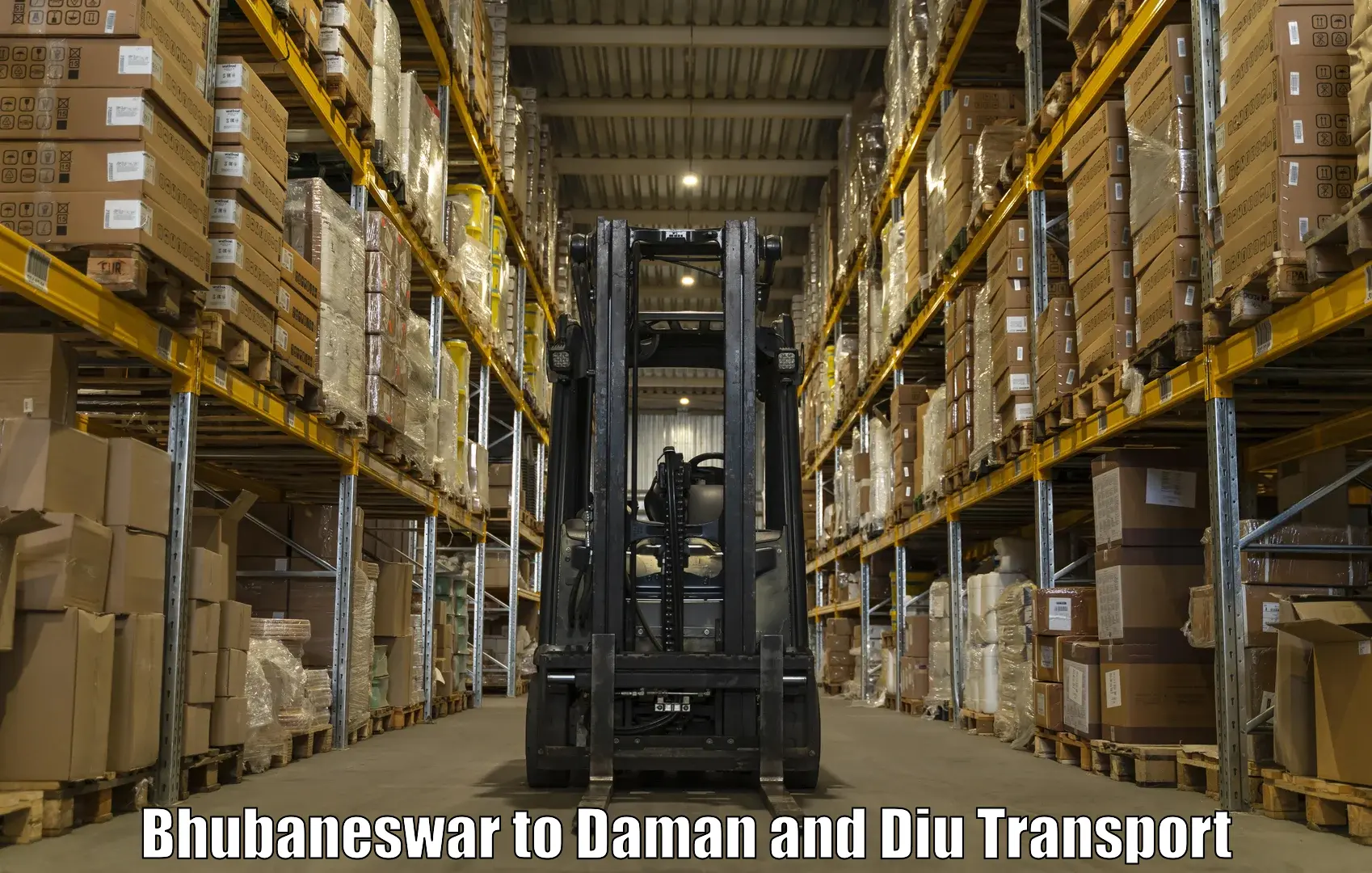 Furniture transport service Bhubaneswar to Diu