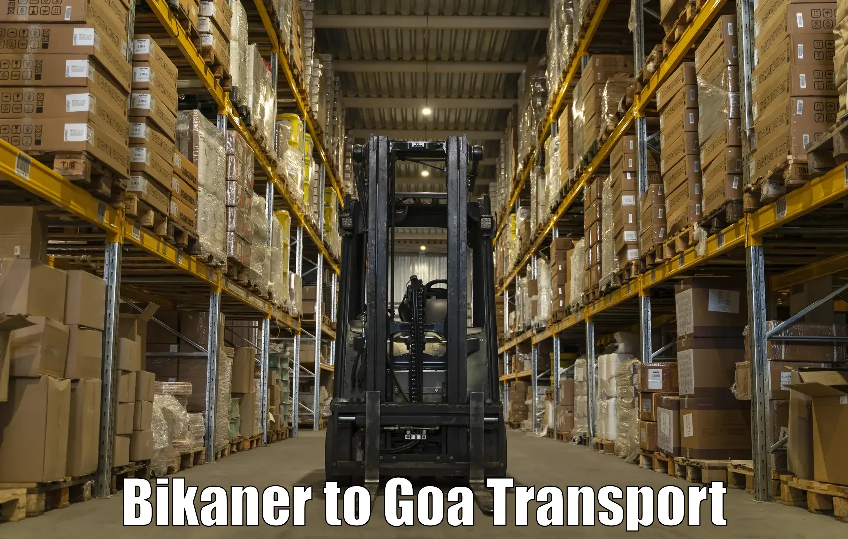 Cargo transport services Bikaner to Sanvordem