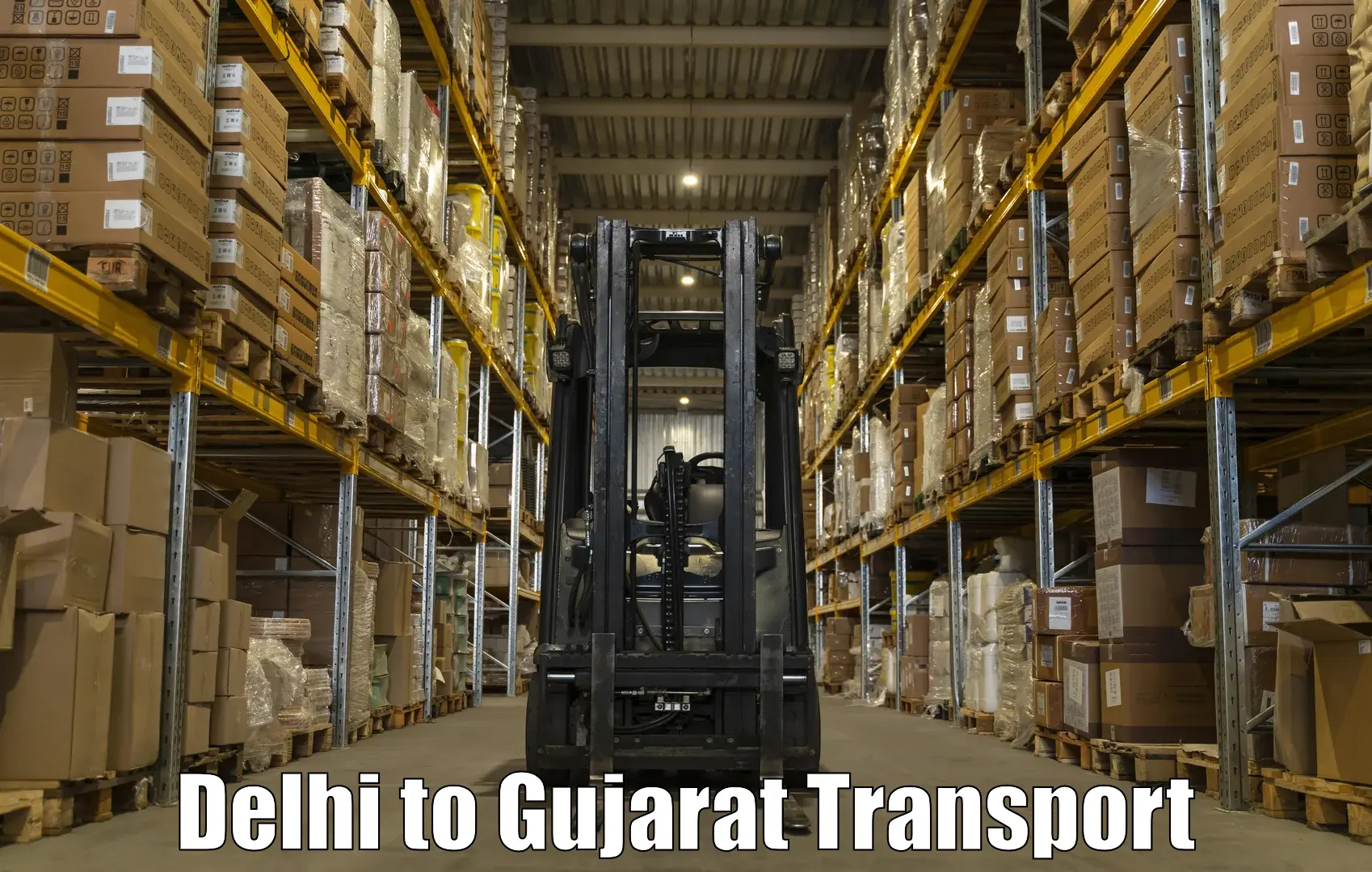 Door to door transport services Delhi to Gandhinagar