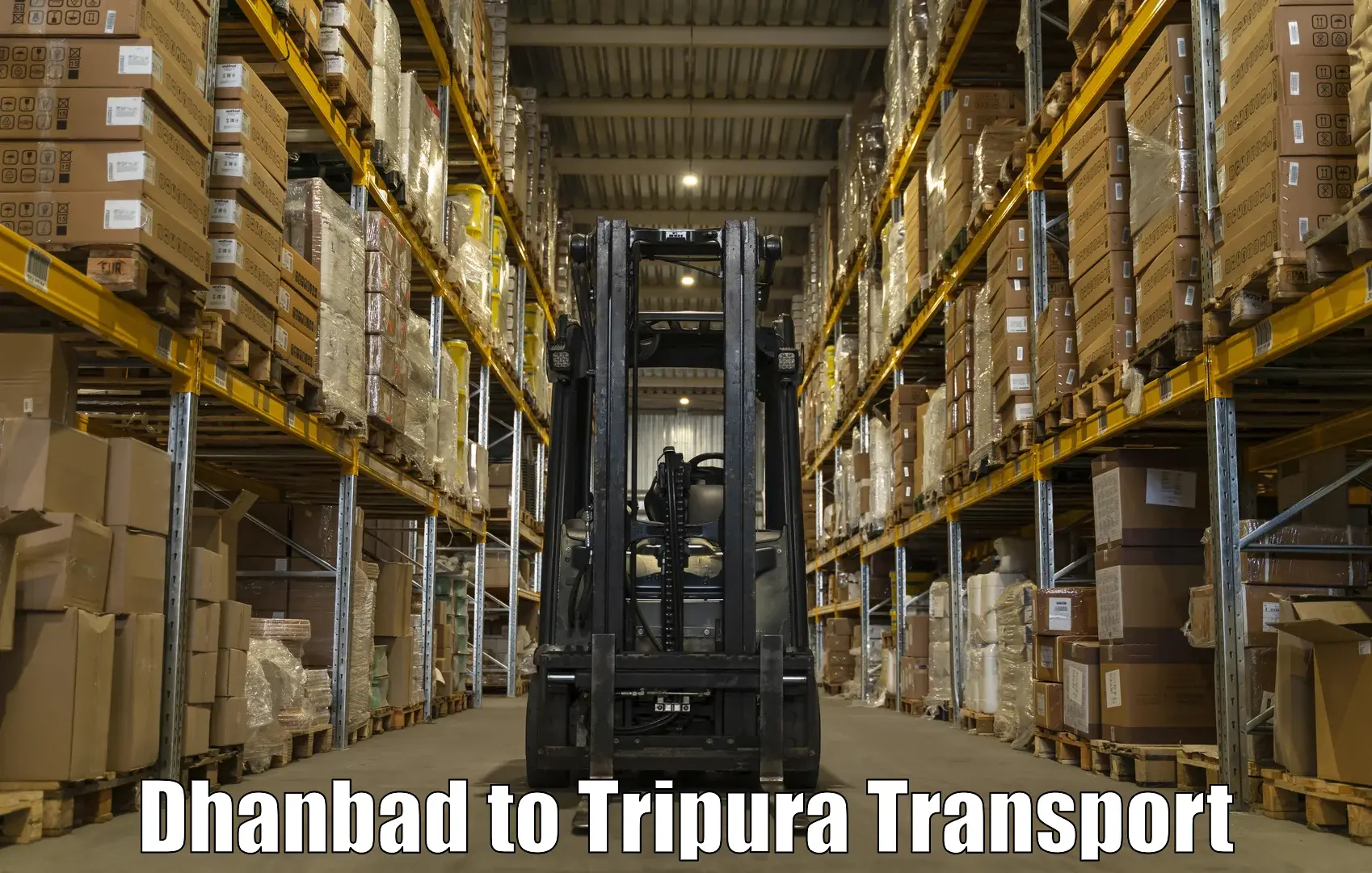 Domestic goods transportation services Dhanbad to Udaipur Tripura