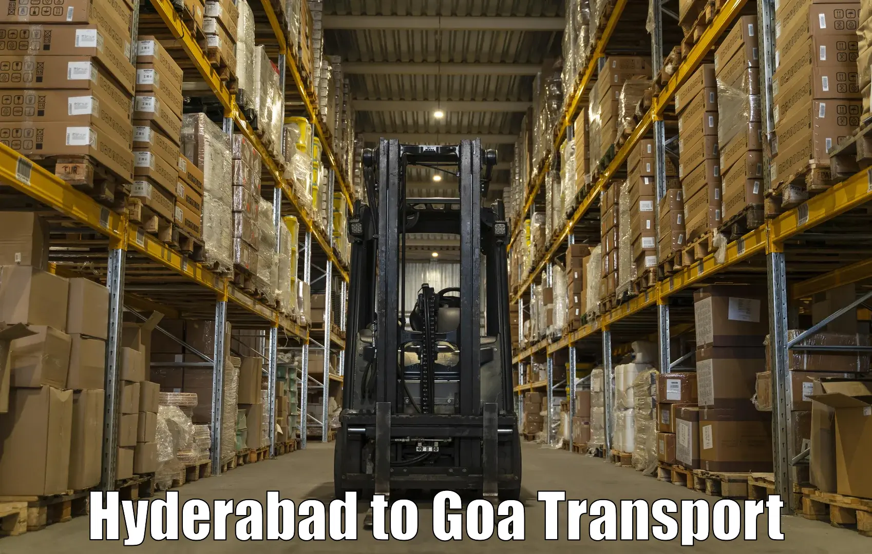 Air cargo transport services Hyderabad to Mormugao Port