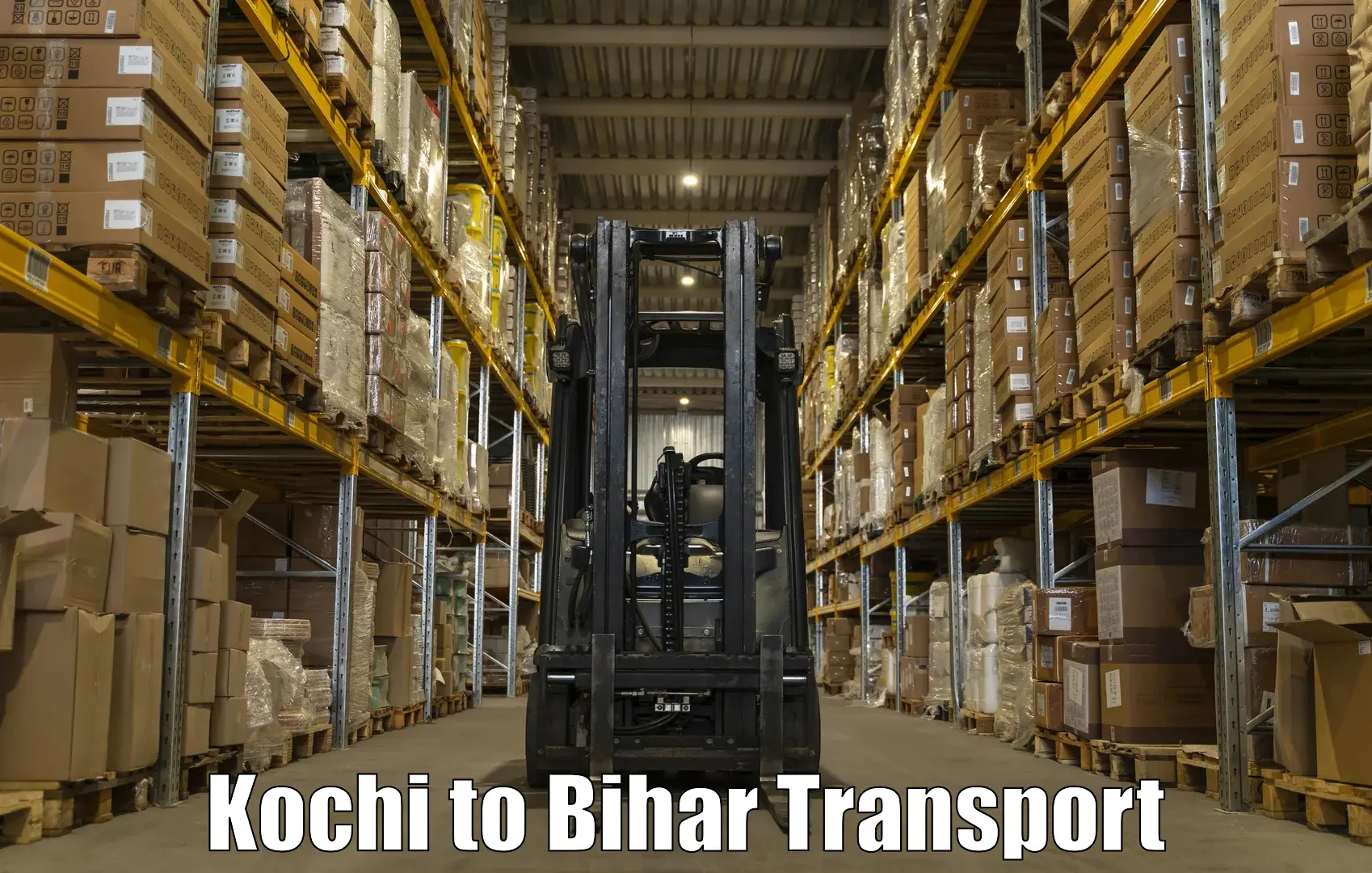 Commercial transport service Kochi to Barhiya