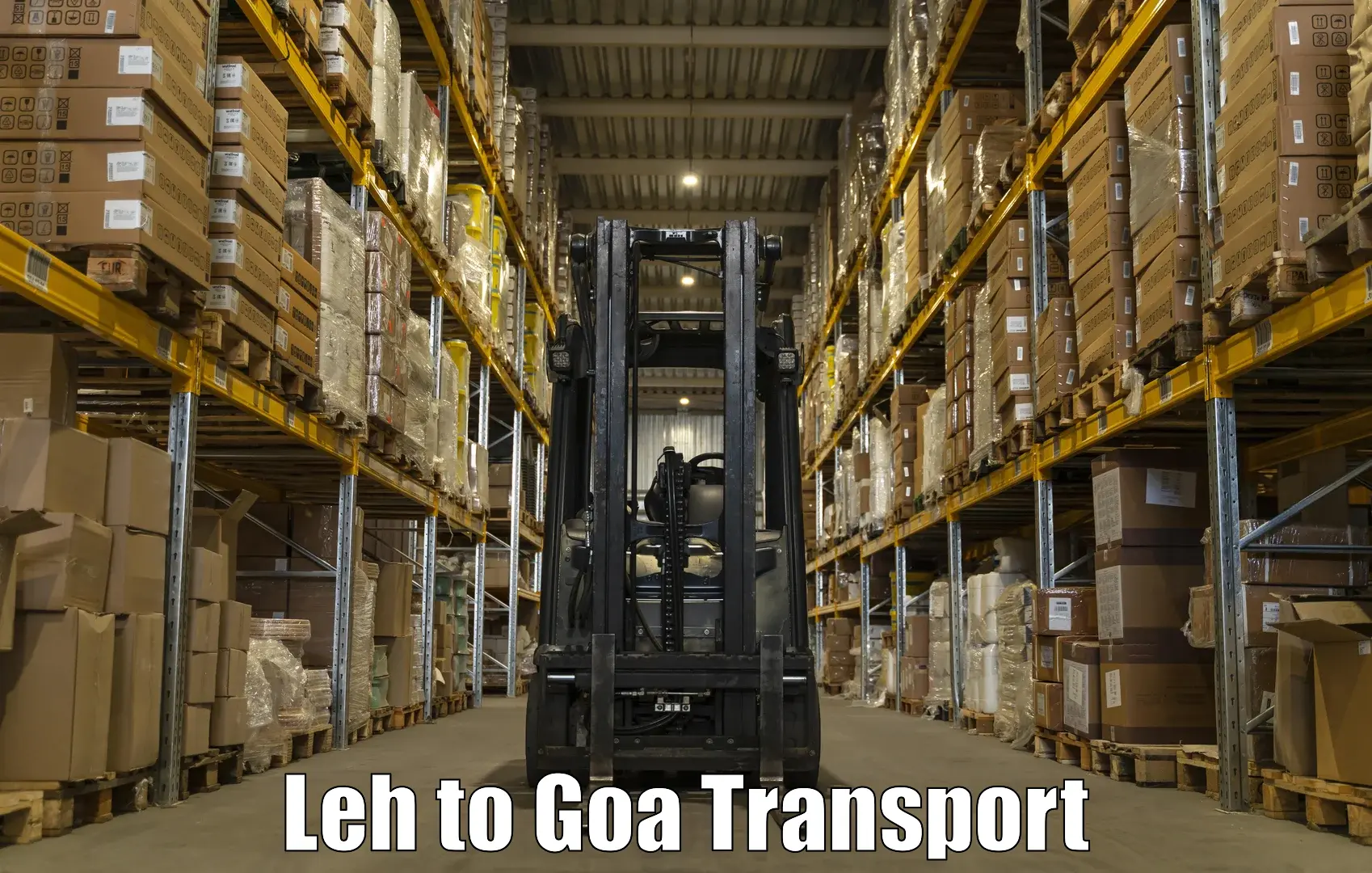 Road transport online services Leh to Goa