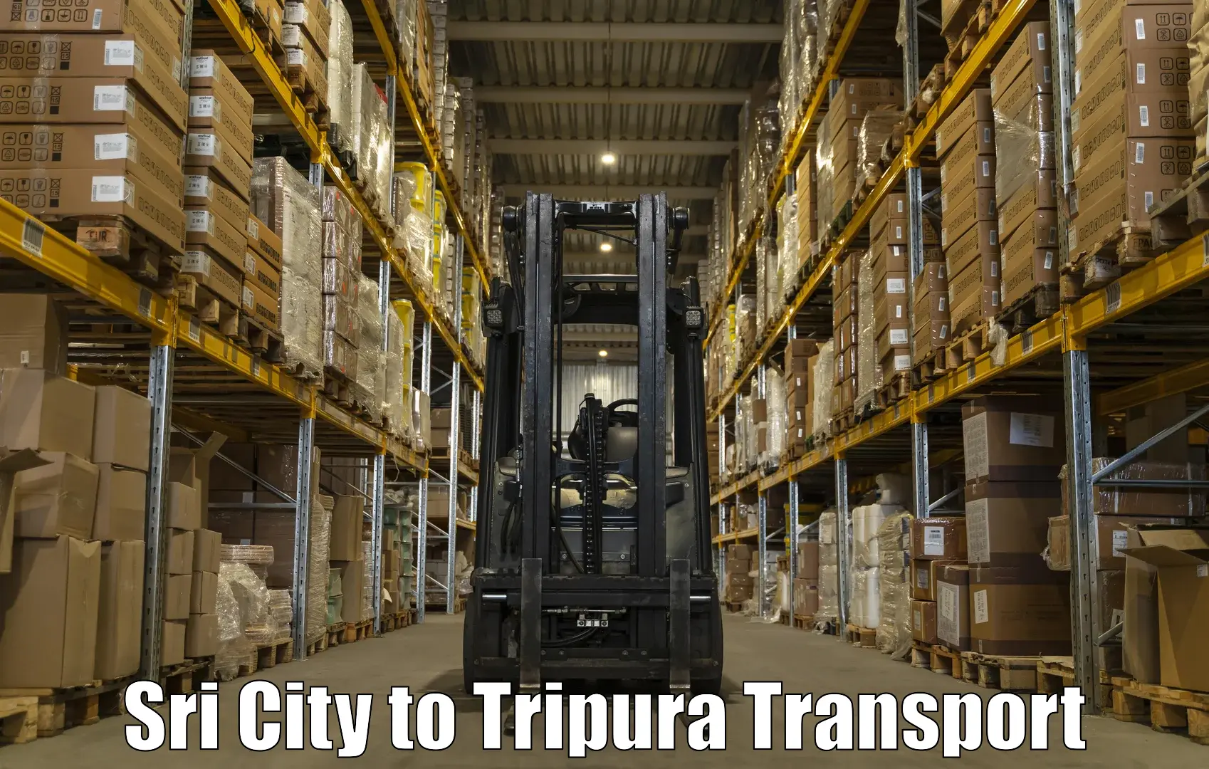 Bike shipping service Sri City to West Tripura