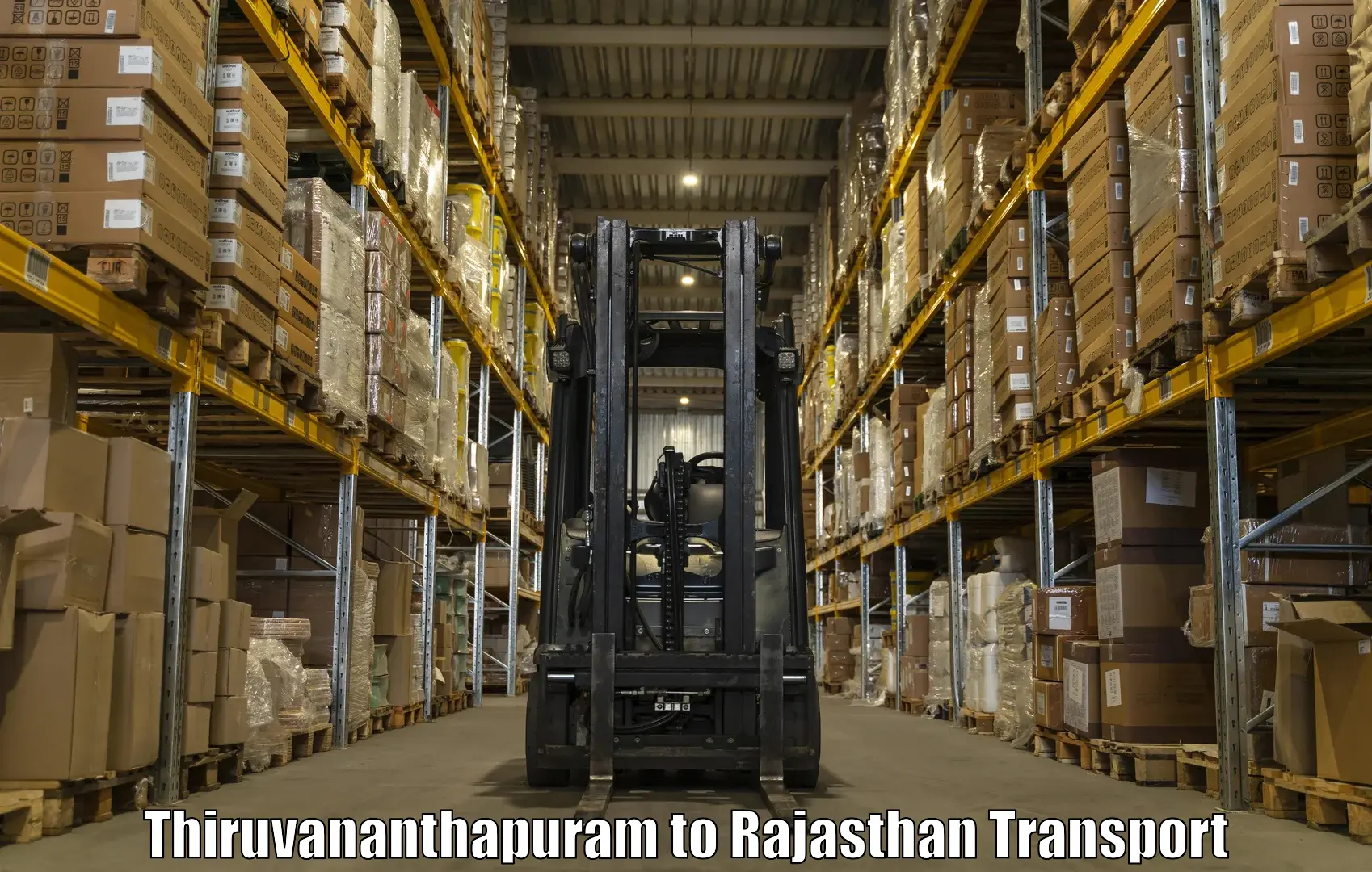 Transportation solution services Thiruvananthapuram to Bikaner