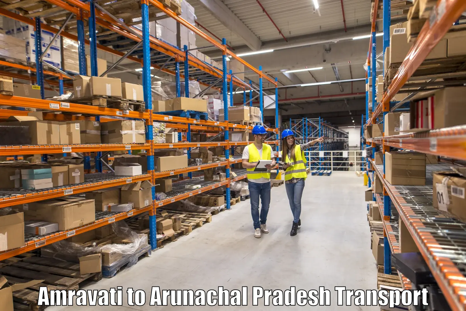 Goods transport services Amravati to Longding