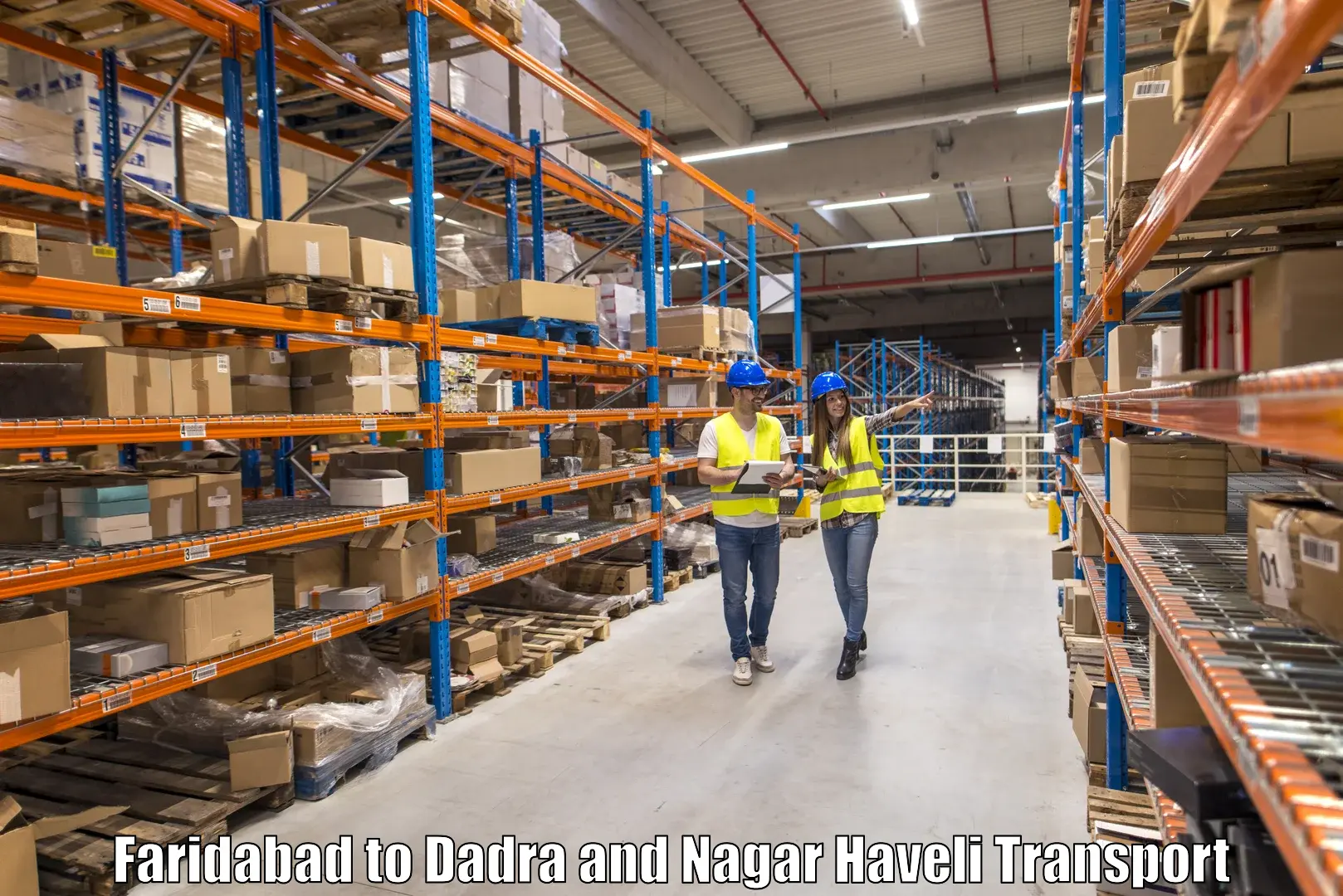 Interstate goods transport Faridabad to Dadra and Nagar Haveli