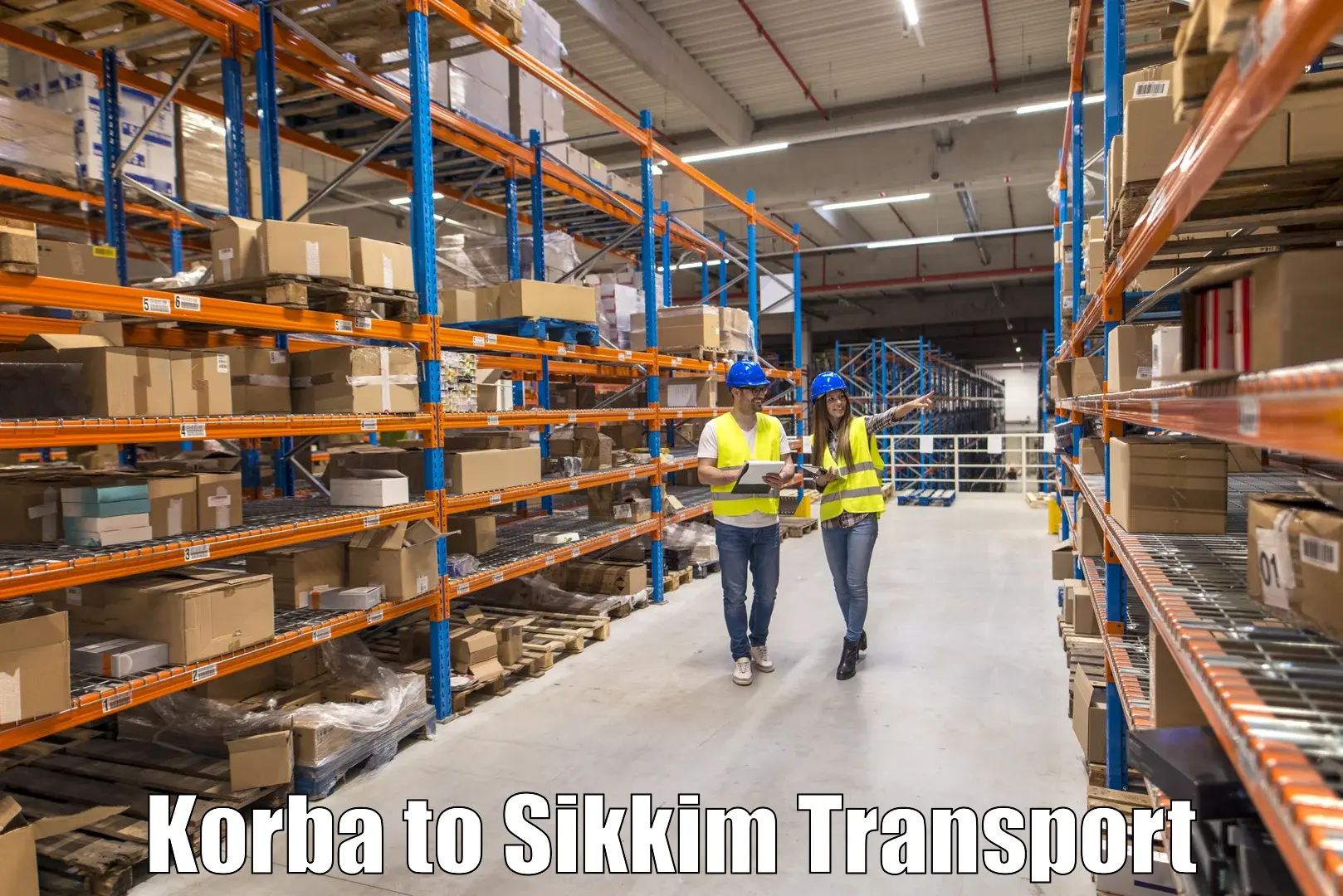 Nationwide transport services Korba to South Sikkim