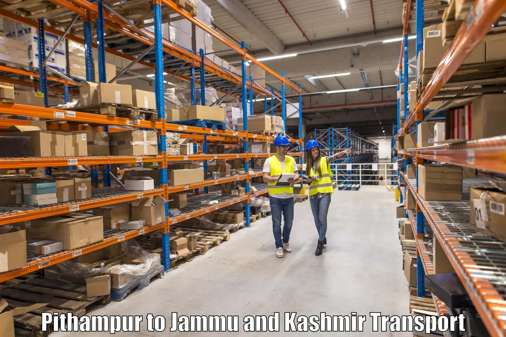 Cargo train transport services Pithampur to Jammu and Kashmir