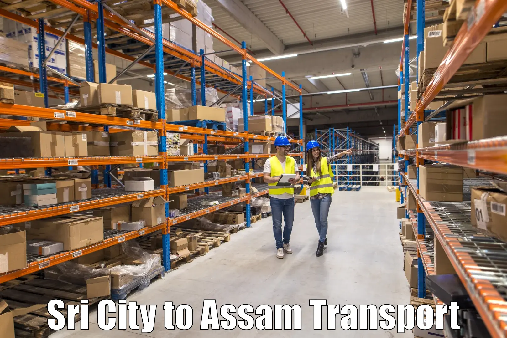 Delivery service Sri City to Assam