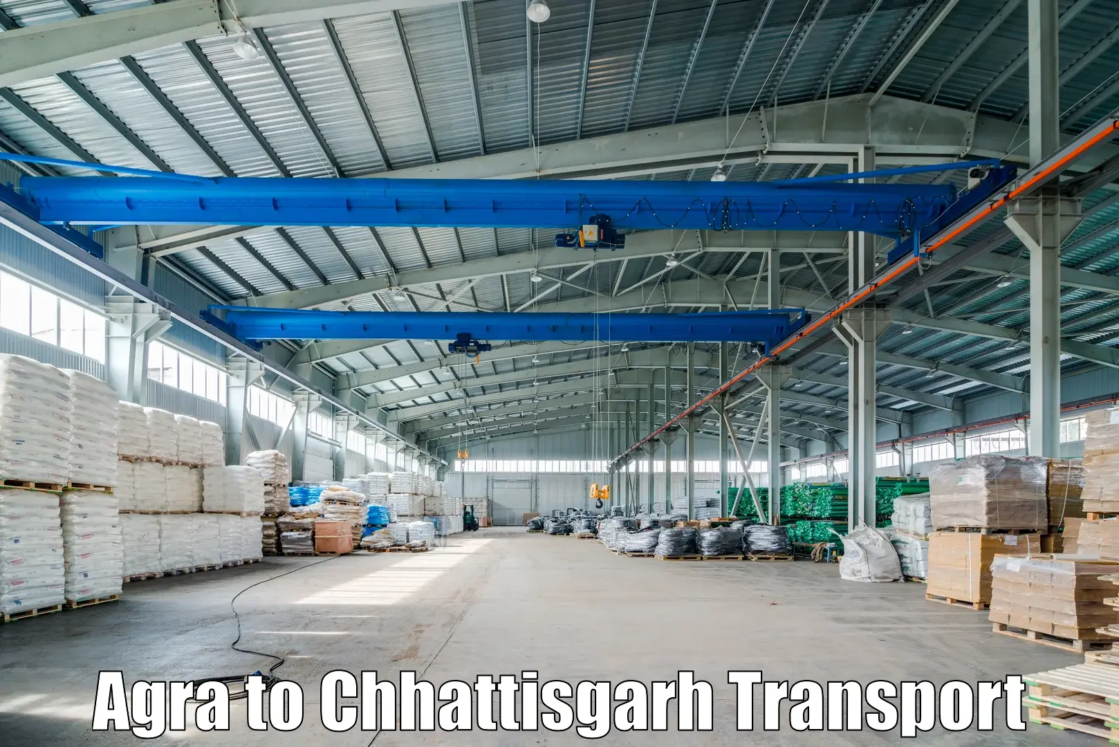 Logistics transportation services Agra to Charama