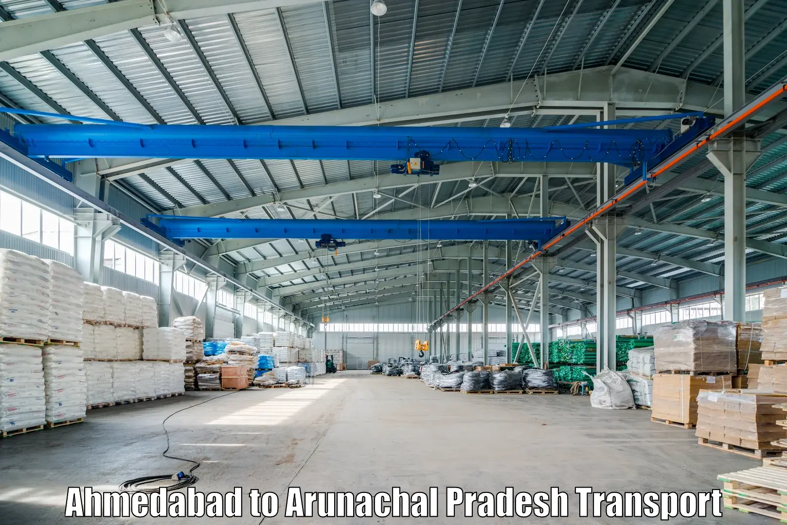 Daily parcel service transport Ahmedabad to Arunachal Pradesh