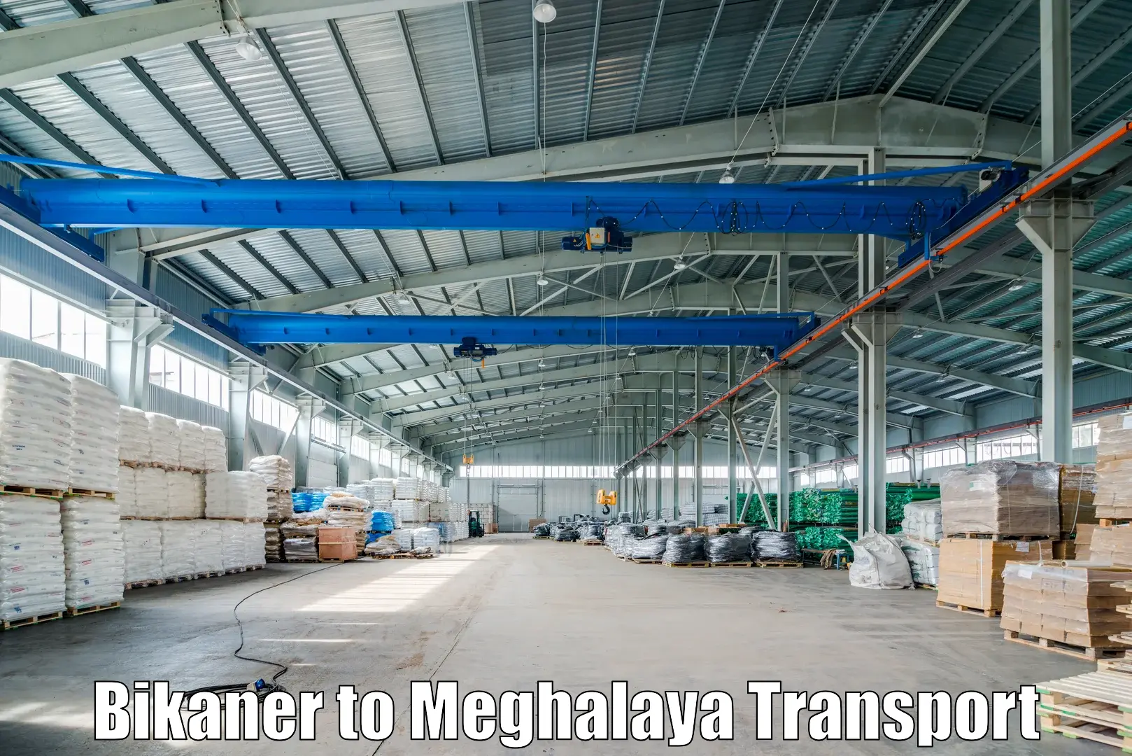 Two wheeler parcel service Bikaner to Meghalaya
