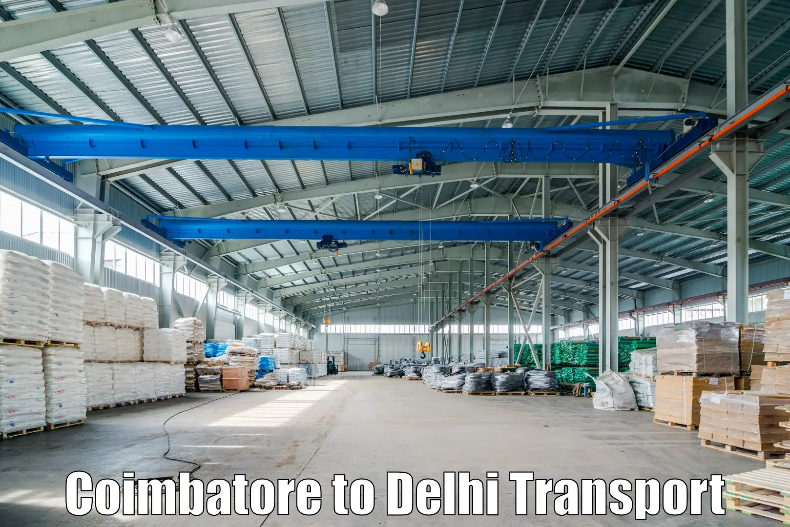 Daily transport service Coimbatore to Jawaharlal Nehru University New Delhi