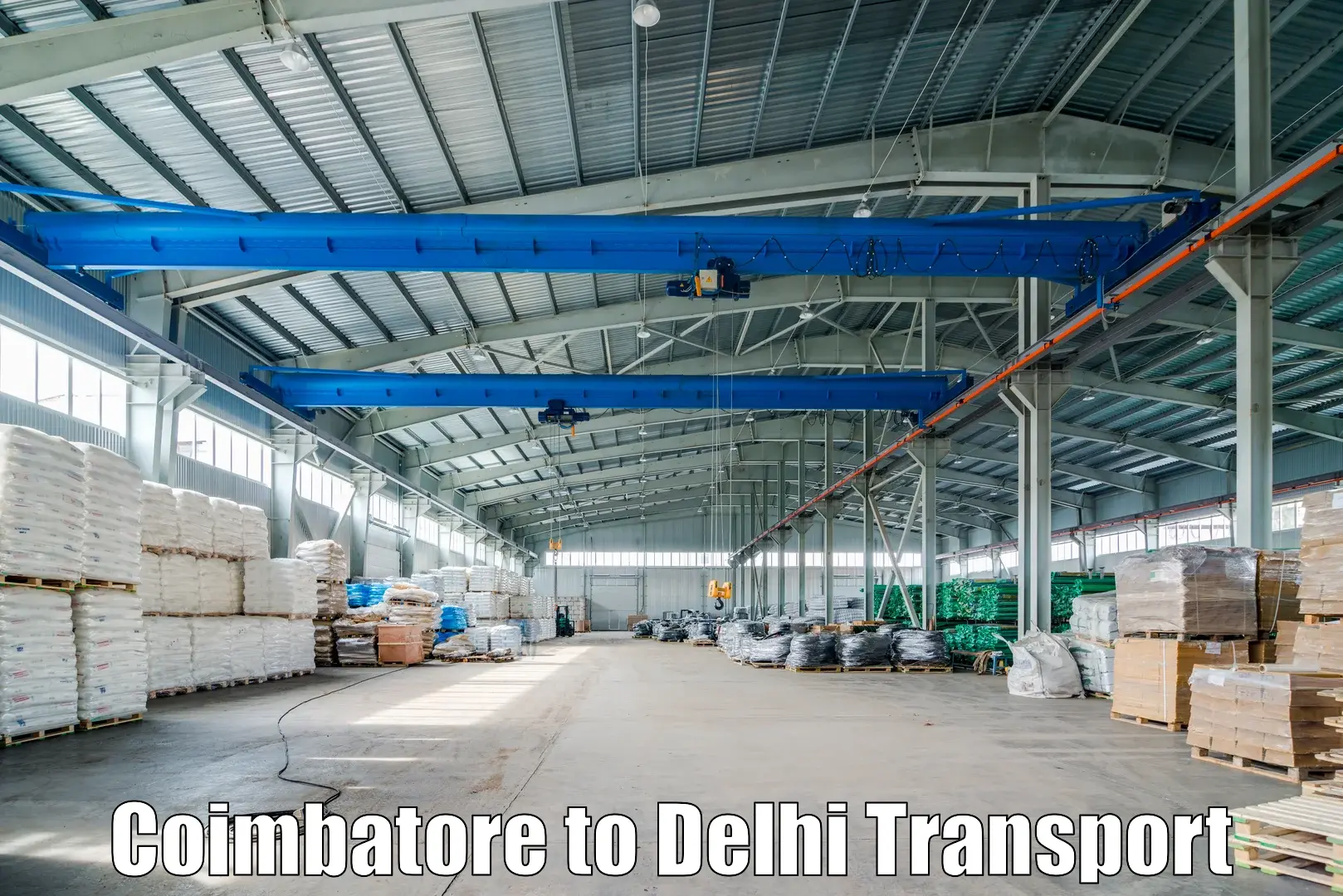 Container transport service in Coimbatore to East Delhi