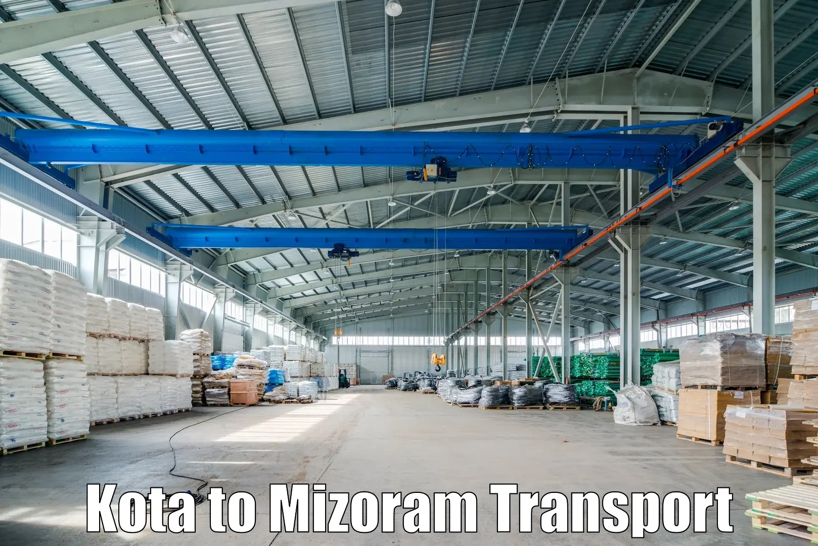 Land transport services in Kota to Mizoram