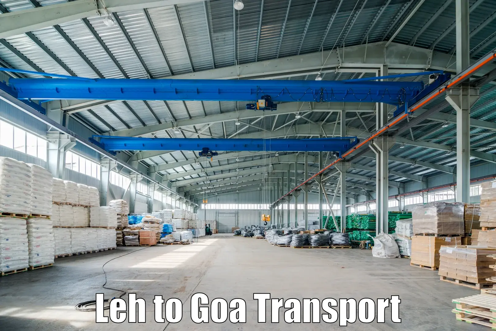 Nearby transport service Leh to Goa