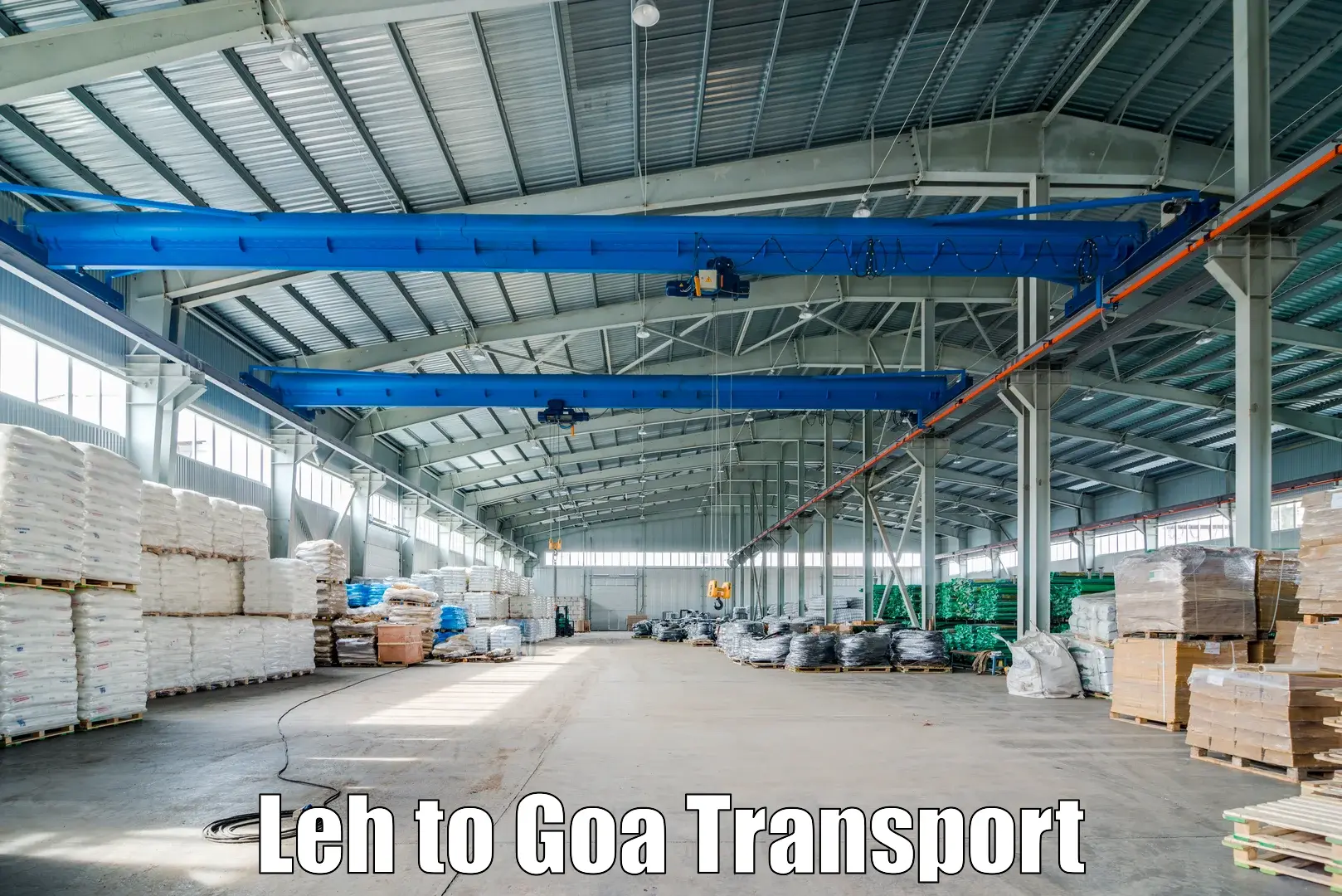 Parcel transport services Leh to Vasco da Gama