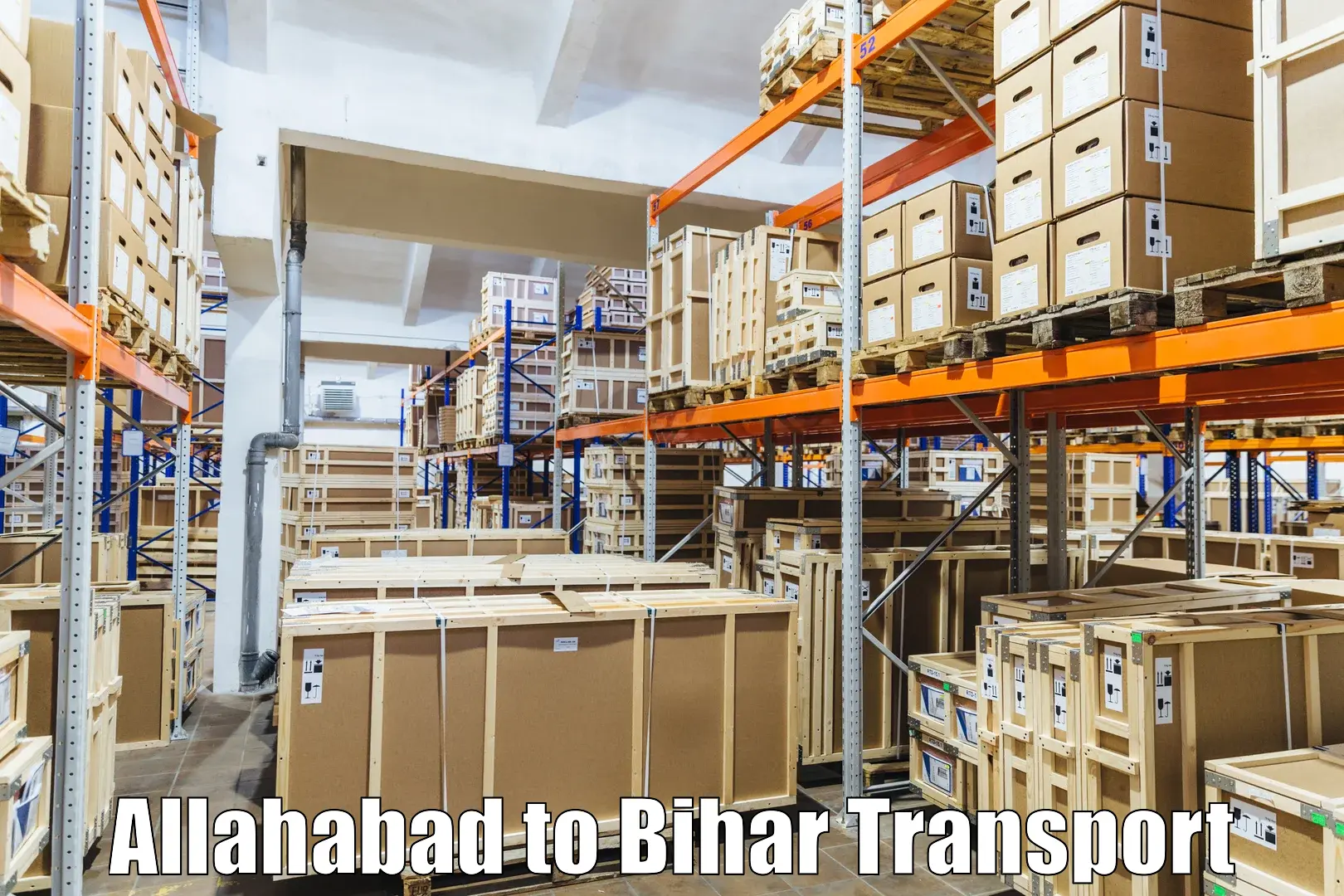 Parcel transport services in Allahabad to Lauria Nandangarh