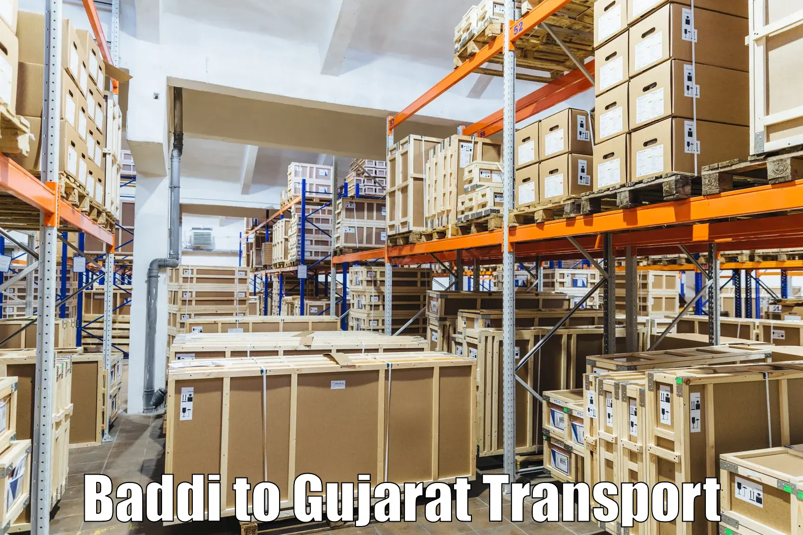 Cargo transport services Baddi to Gujarat