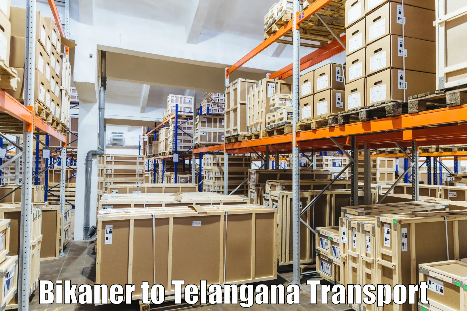 Logistics transportation services Bikaner to Jannaram