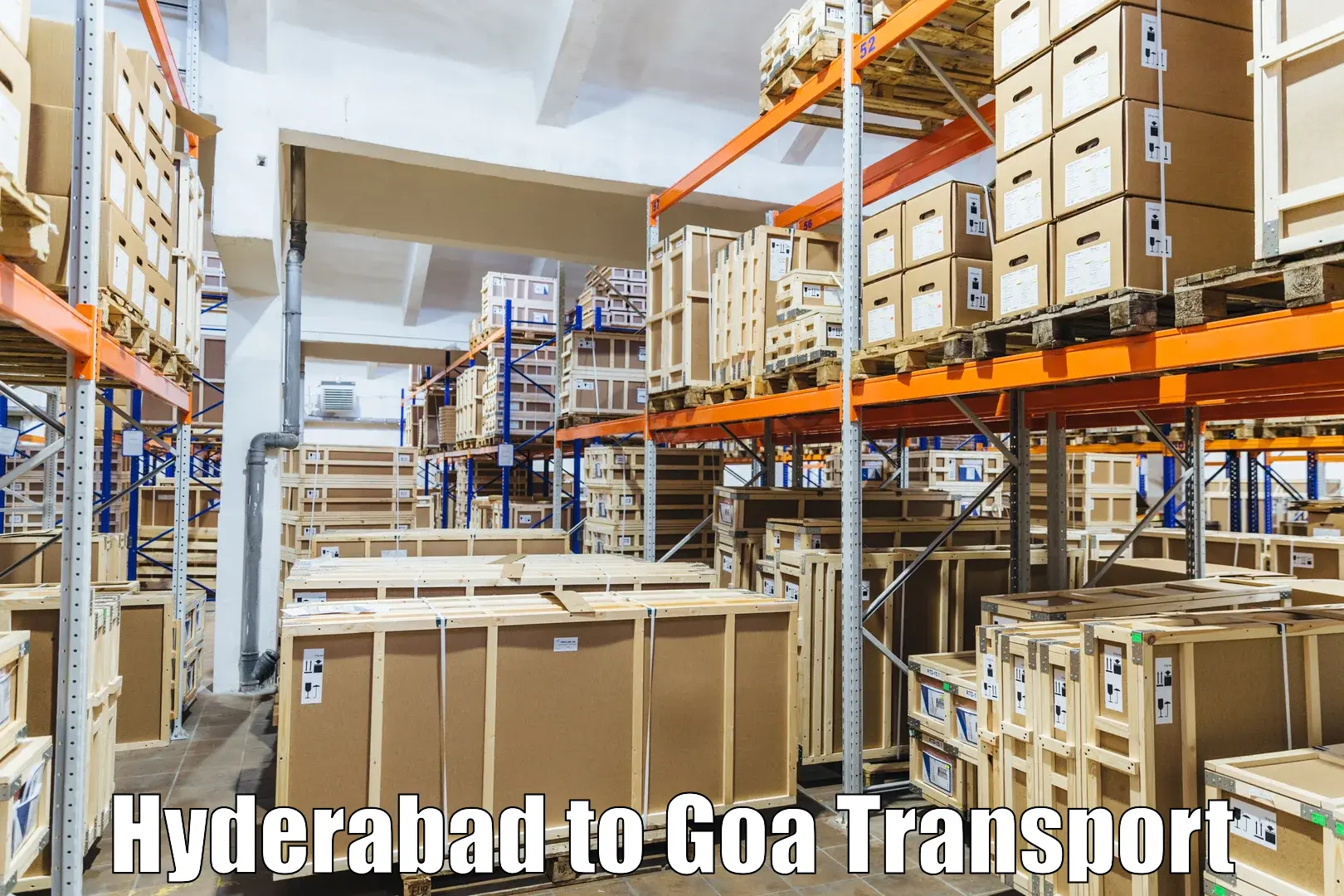 Nearest transport service Hyderabad to Goa University
