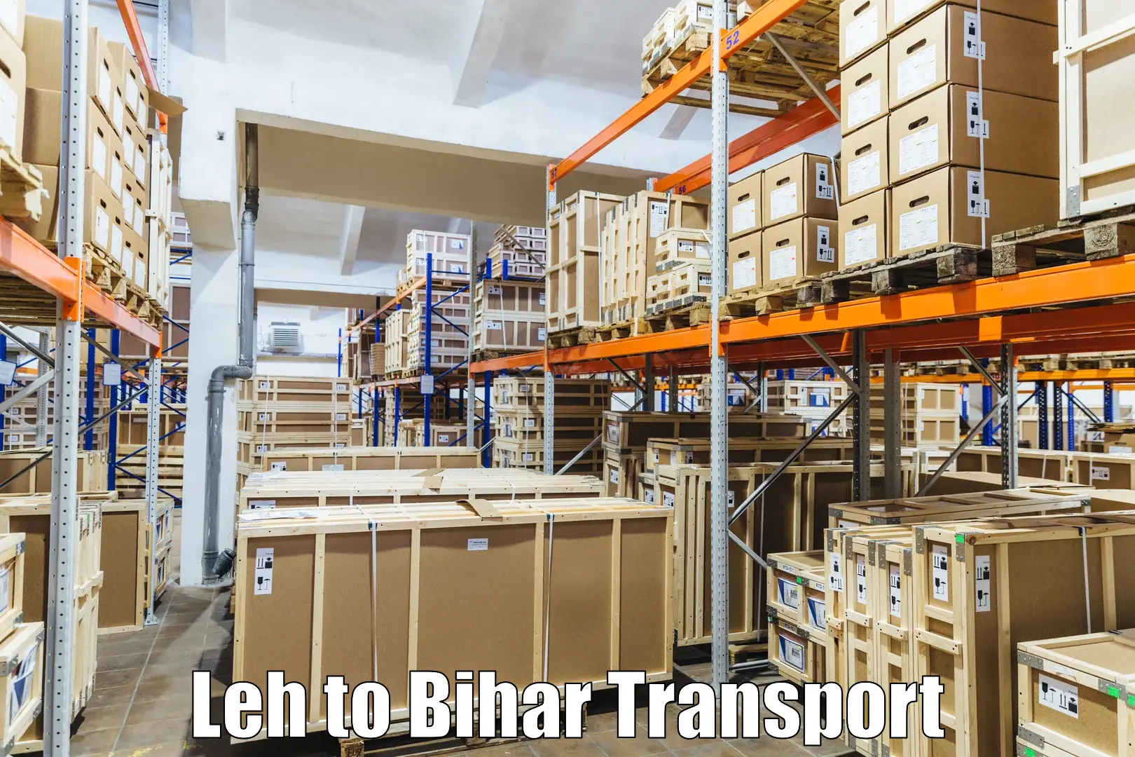 Two wheeler parcel service in Leh to Biraul