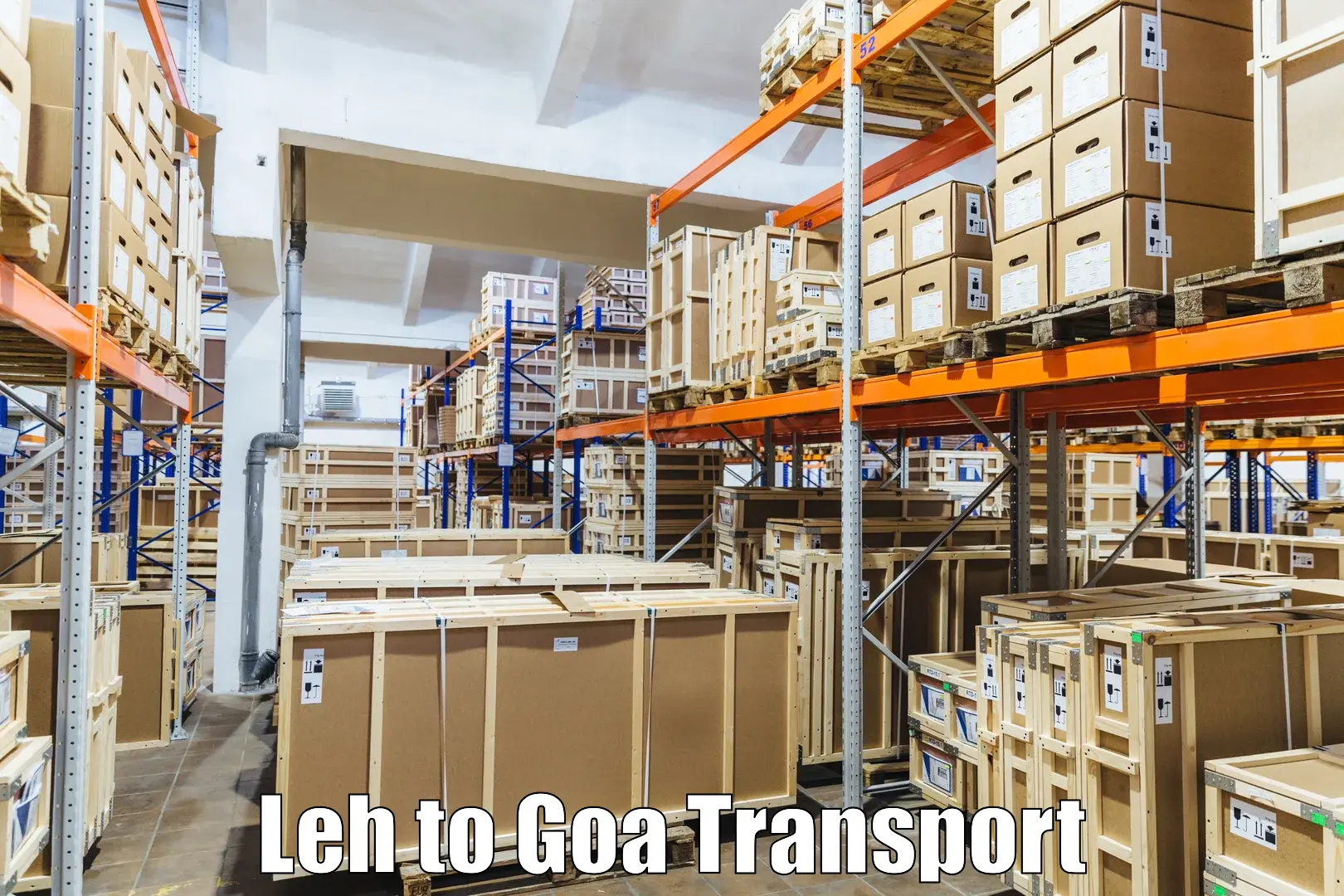 Road transport services in Leh to South Goa