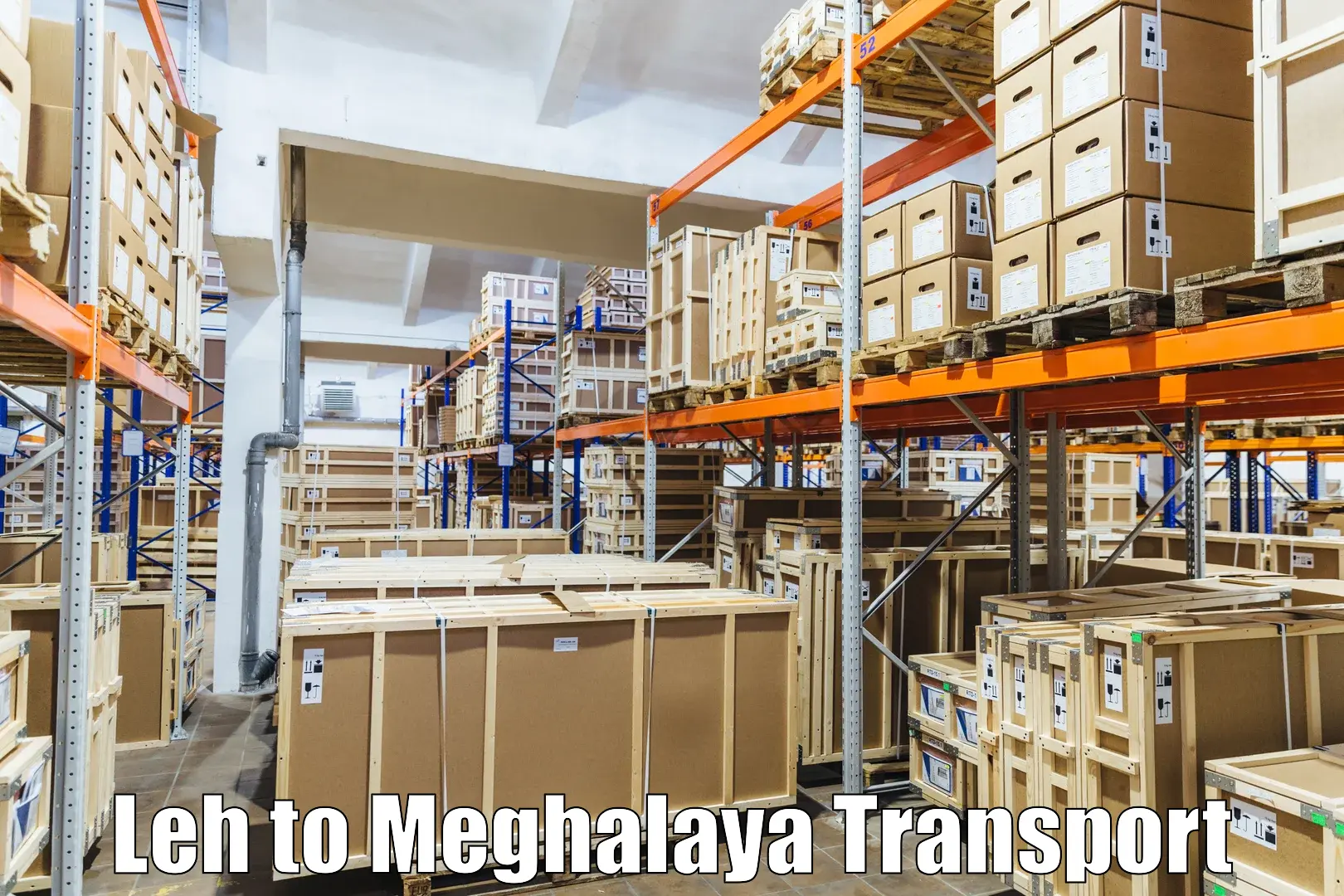 Road transport online services Leh to NIT Meghalaya