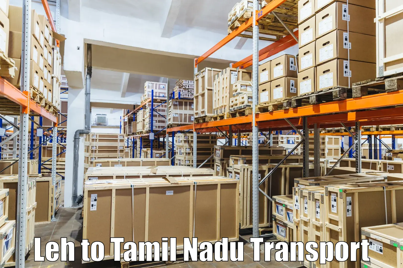 Nationwide transport services in Leh to Sivakasi
