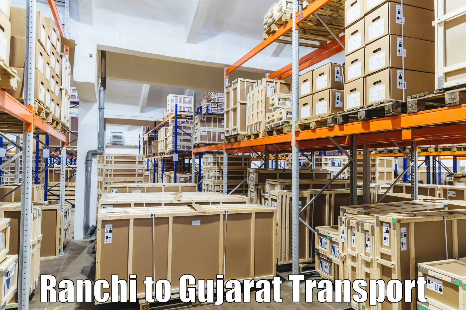 Nearest transport service Ranchi to Surat