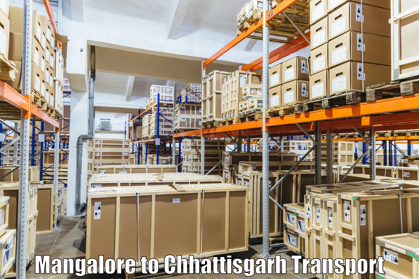 Domestic goods transportation services Mangalore to Dharamjaigarh
