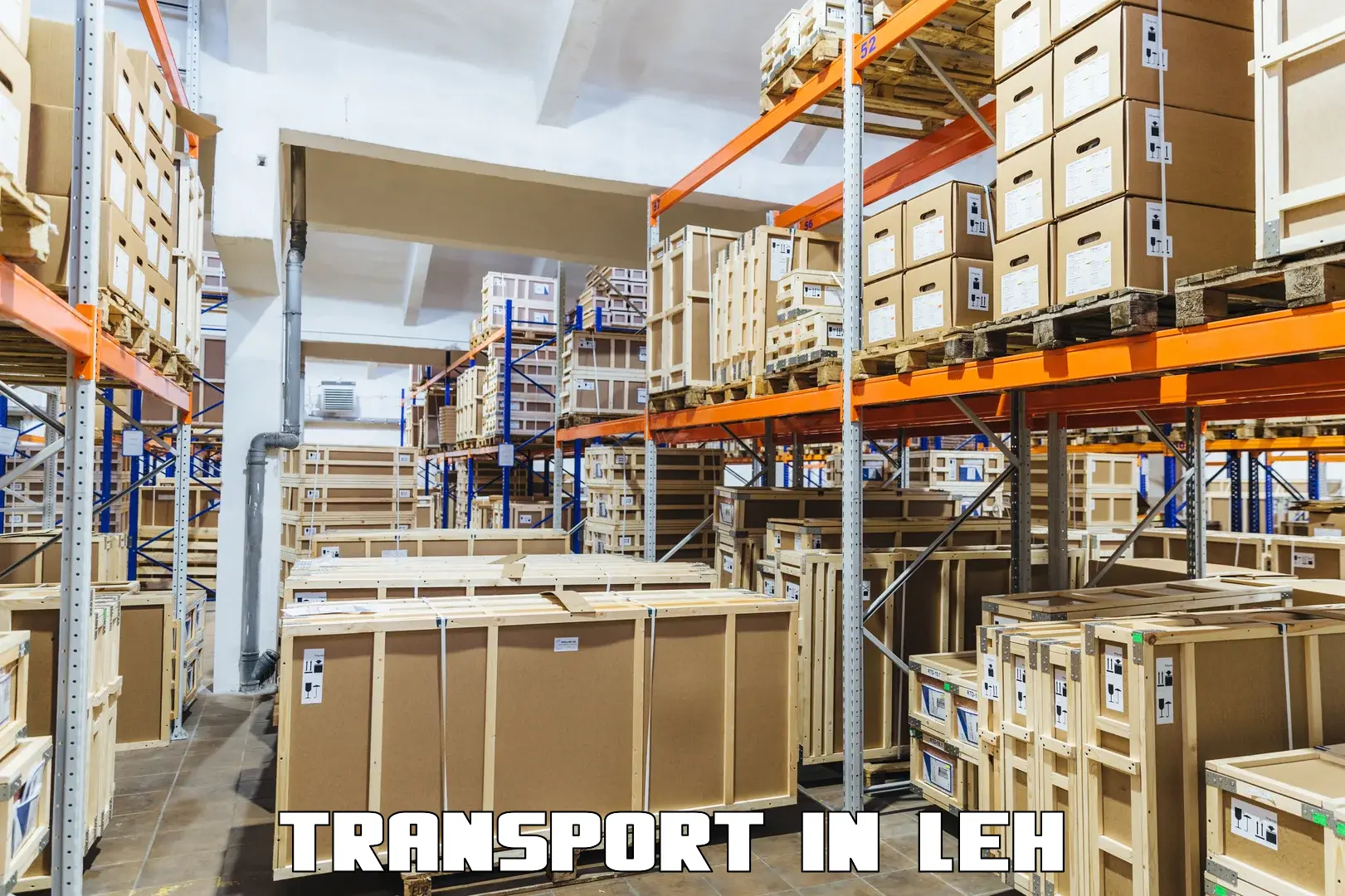 Container transport service in Leh
